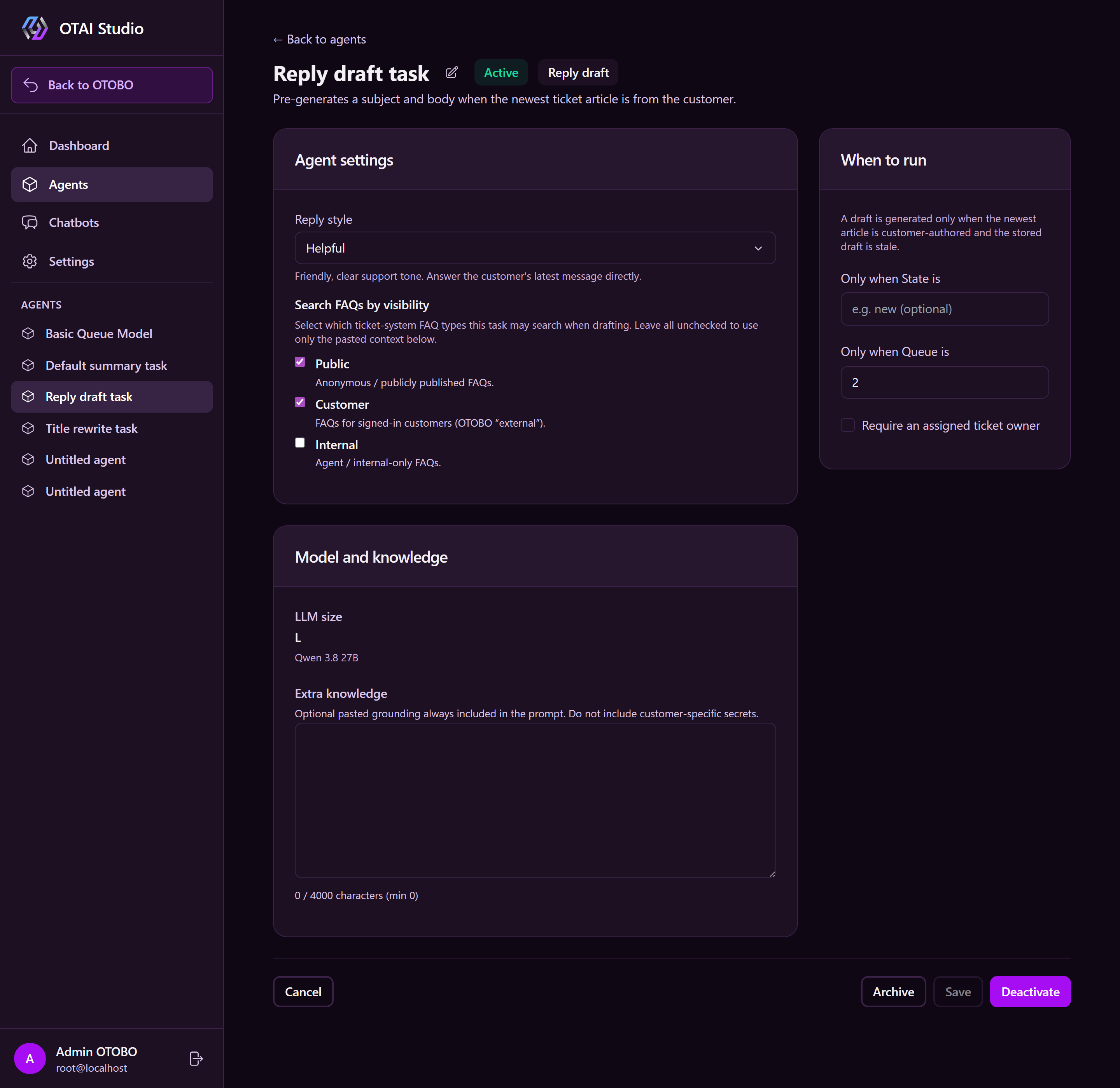 Antwortentwurfs-AI-Task Detail