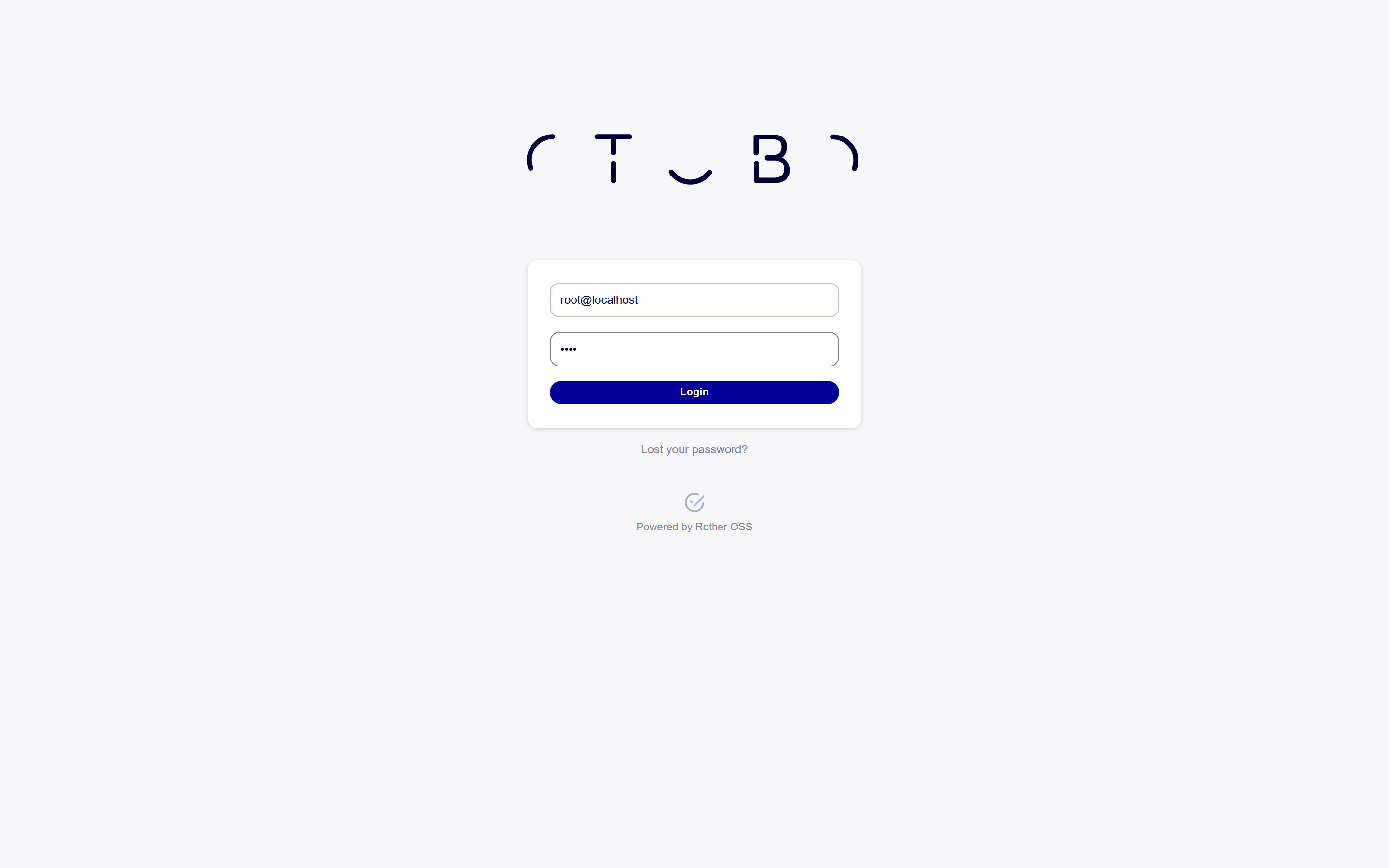 Studio Login-Seite: Anmeldung über Ihr Ticketsystem